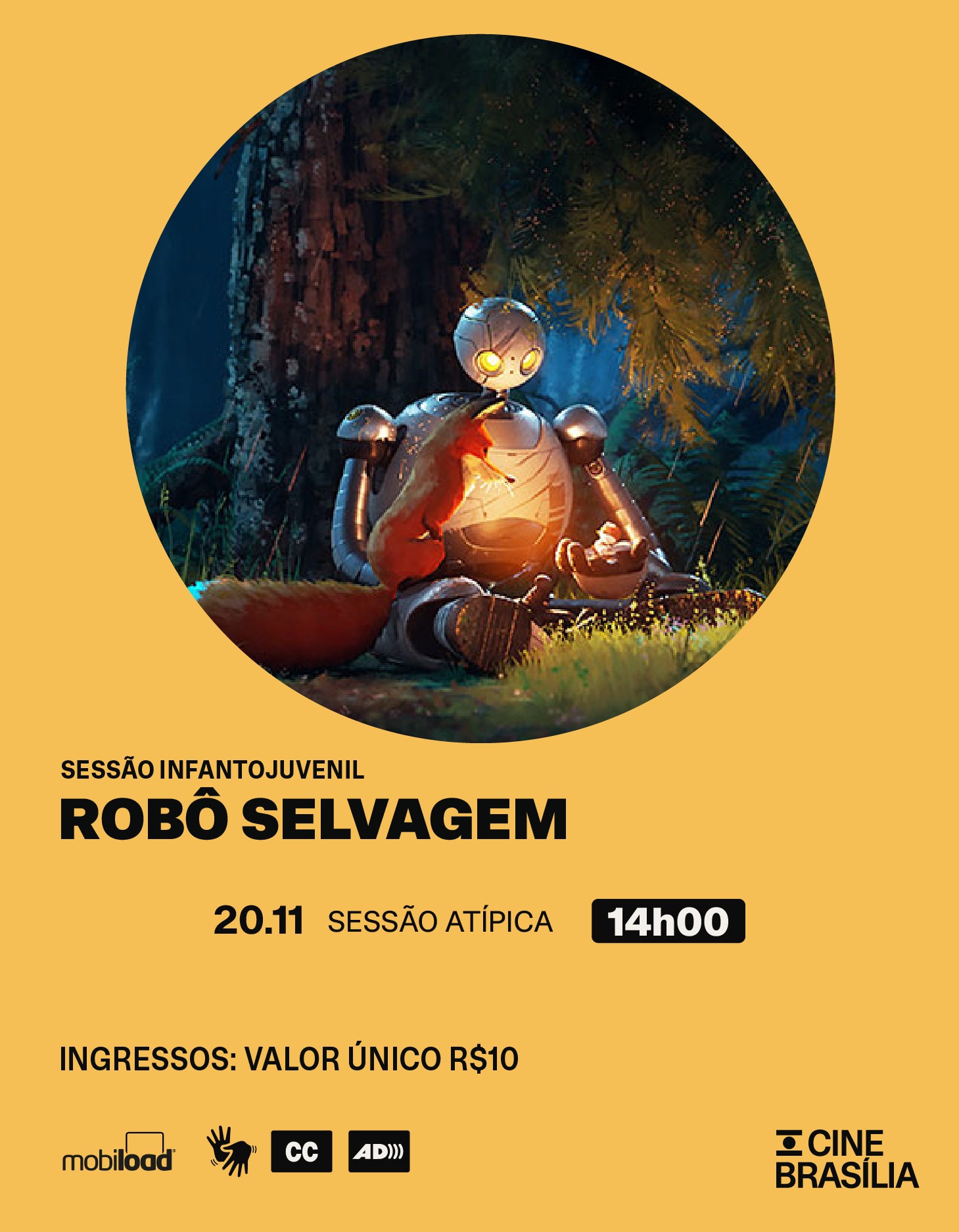 Robô Selvagem no Cine Brasília