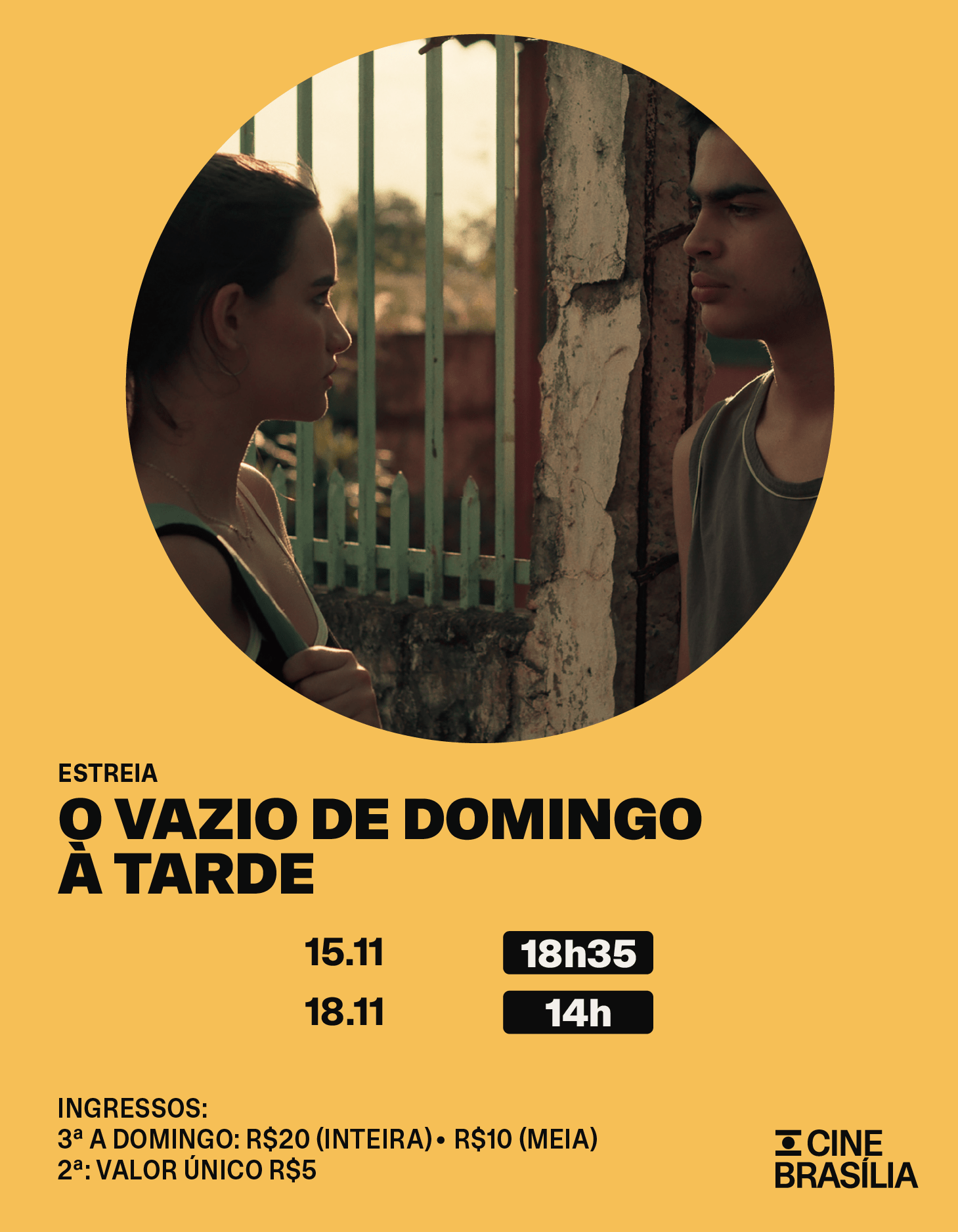 O Vazio de Domingo à Tarde no Cine Brasília