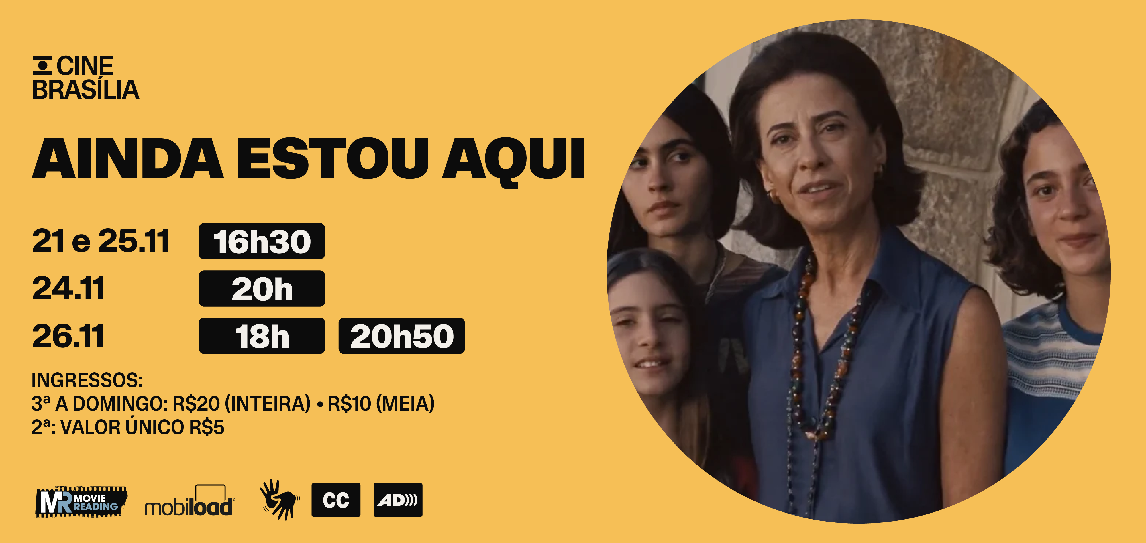 Ainda Estou Aqui no Cine Brasília