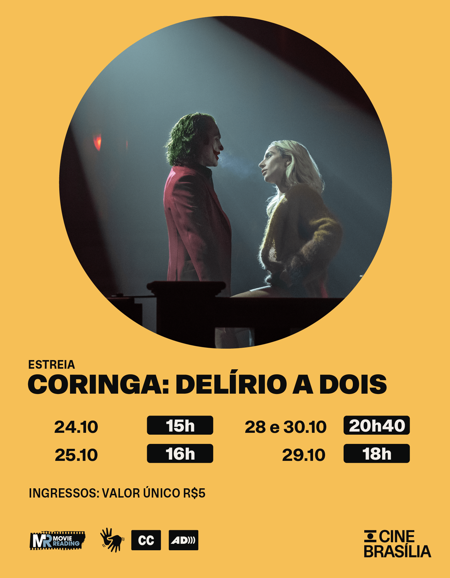 Coringa: Delírio a Dois no Cine Brasília