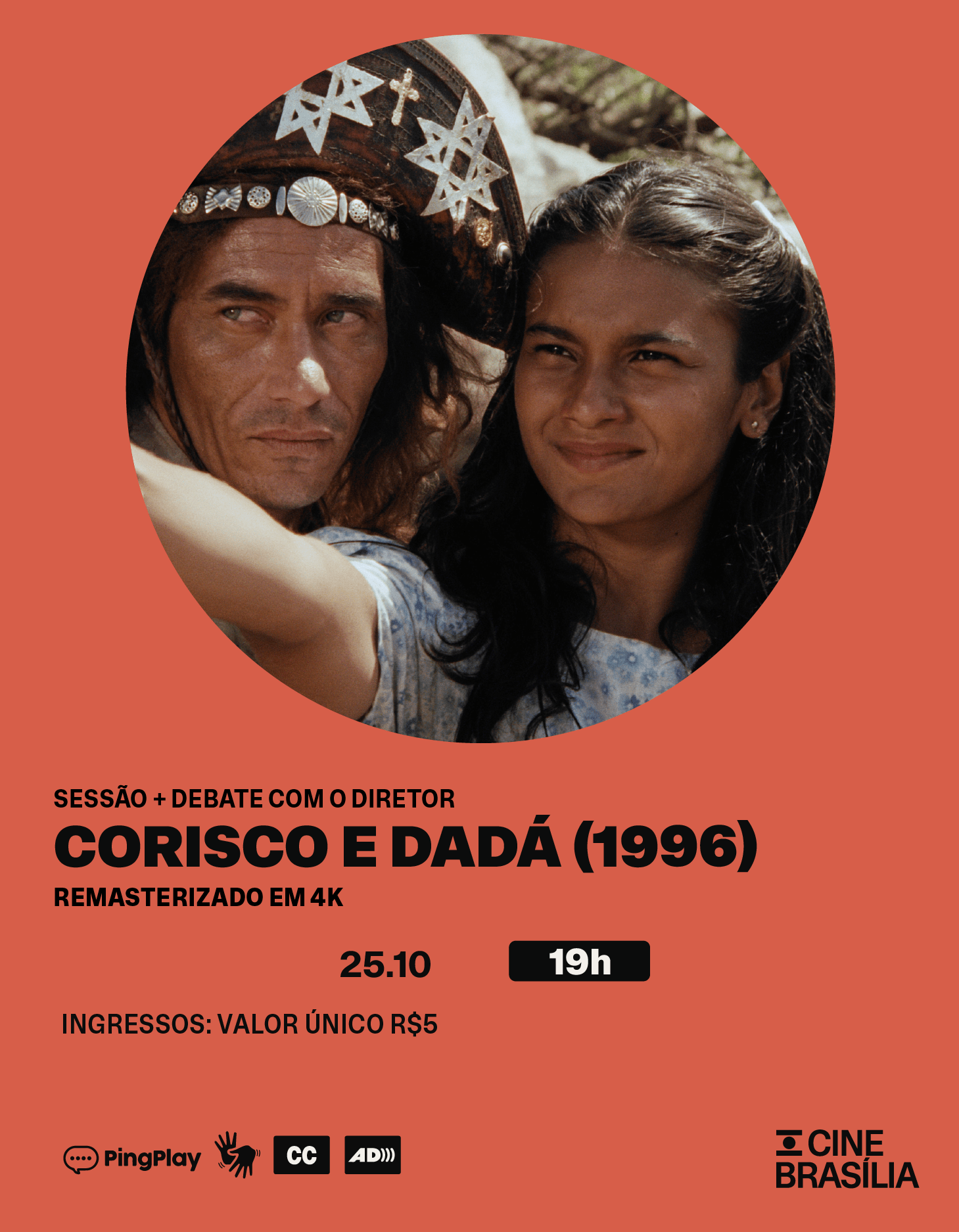 Corisco e Dadá no Cine Brasília