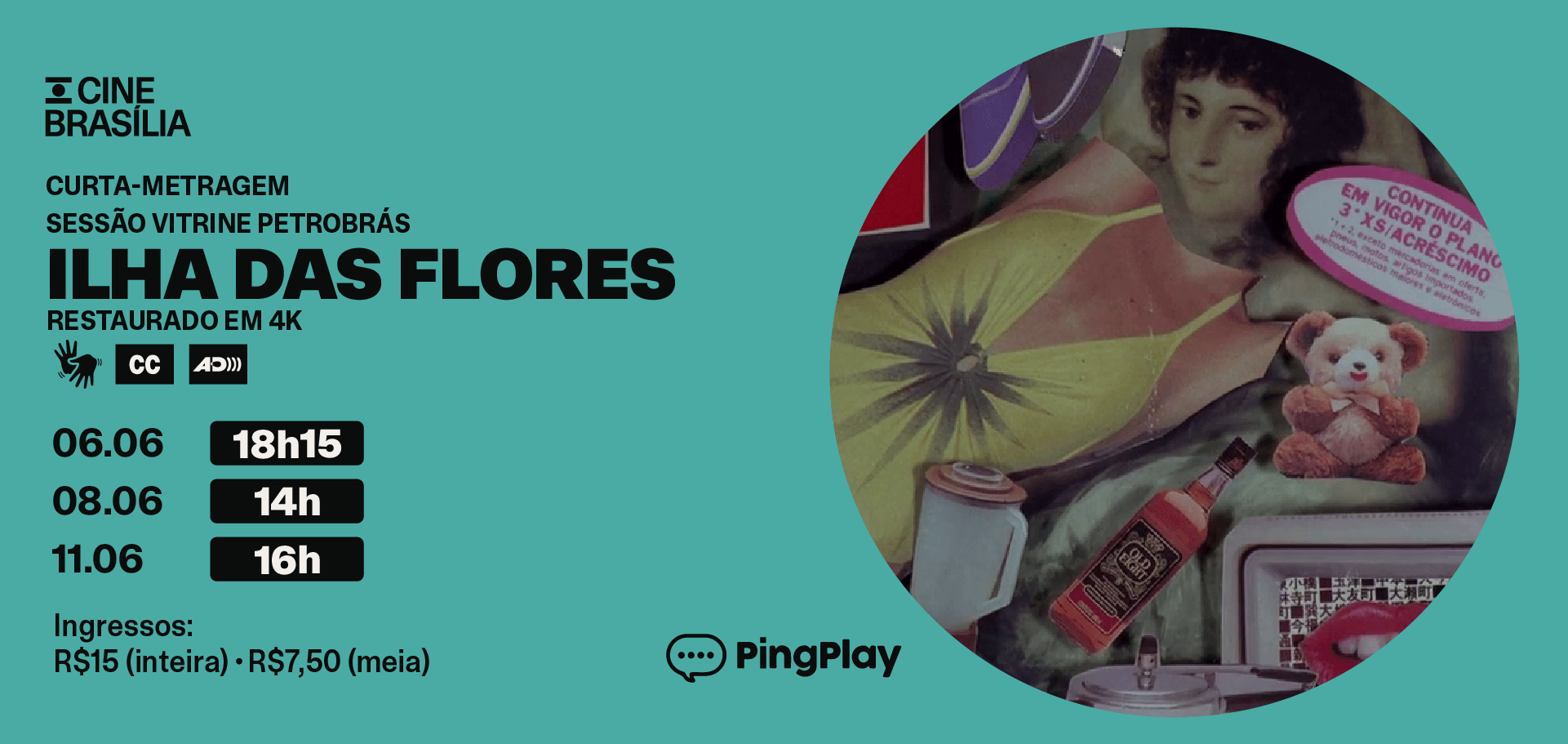 Ilha das Flores no Cine Brasília
