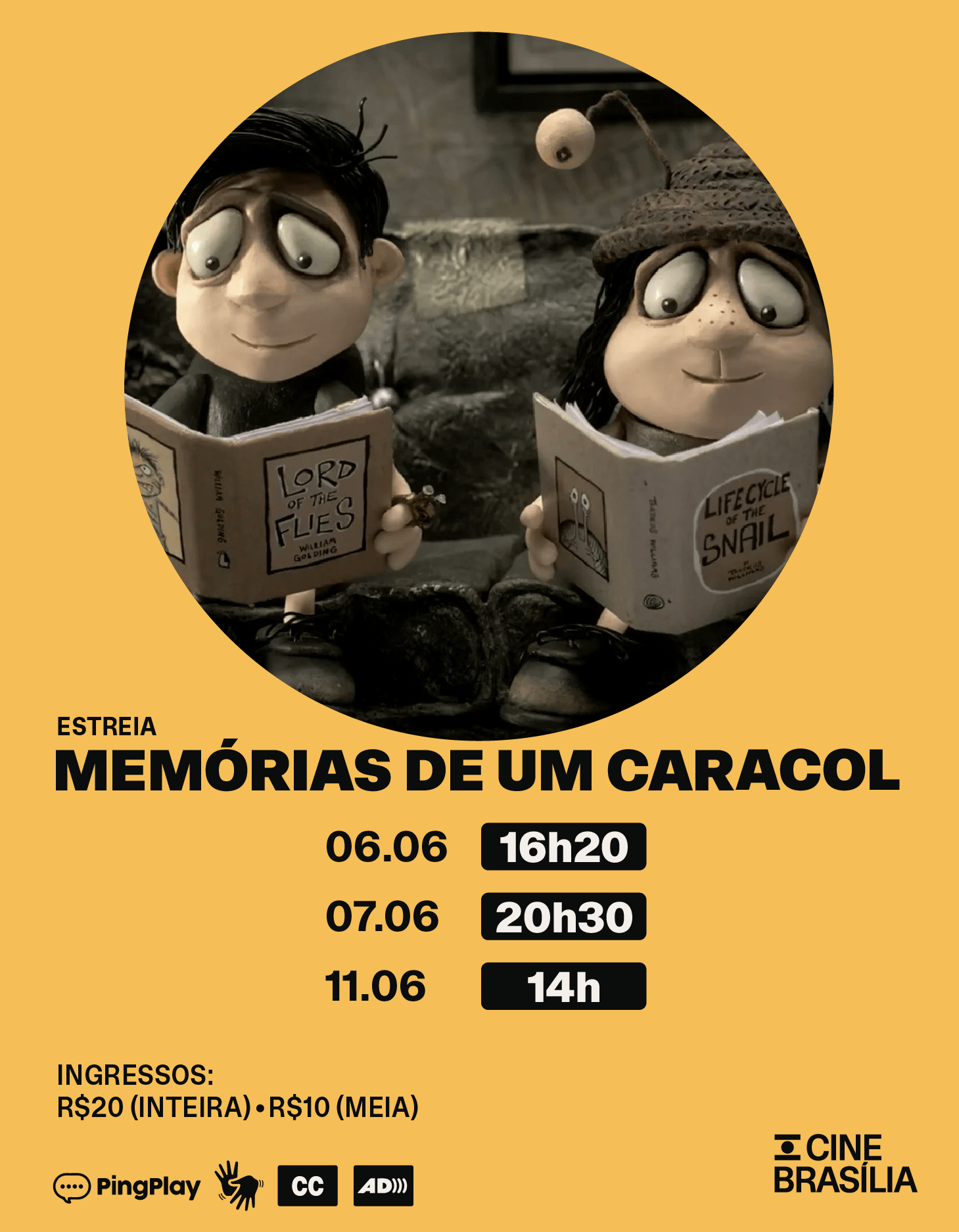 Memórias de um Caracol  no Cine Brasília