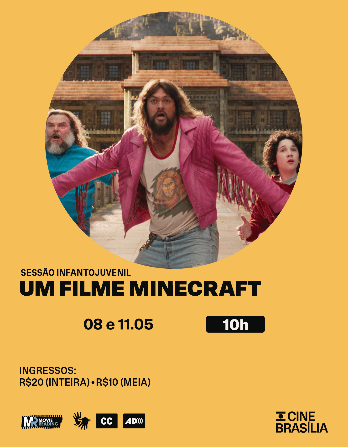 Um Filme Minecraft no Cine Brasília
