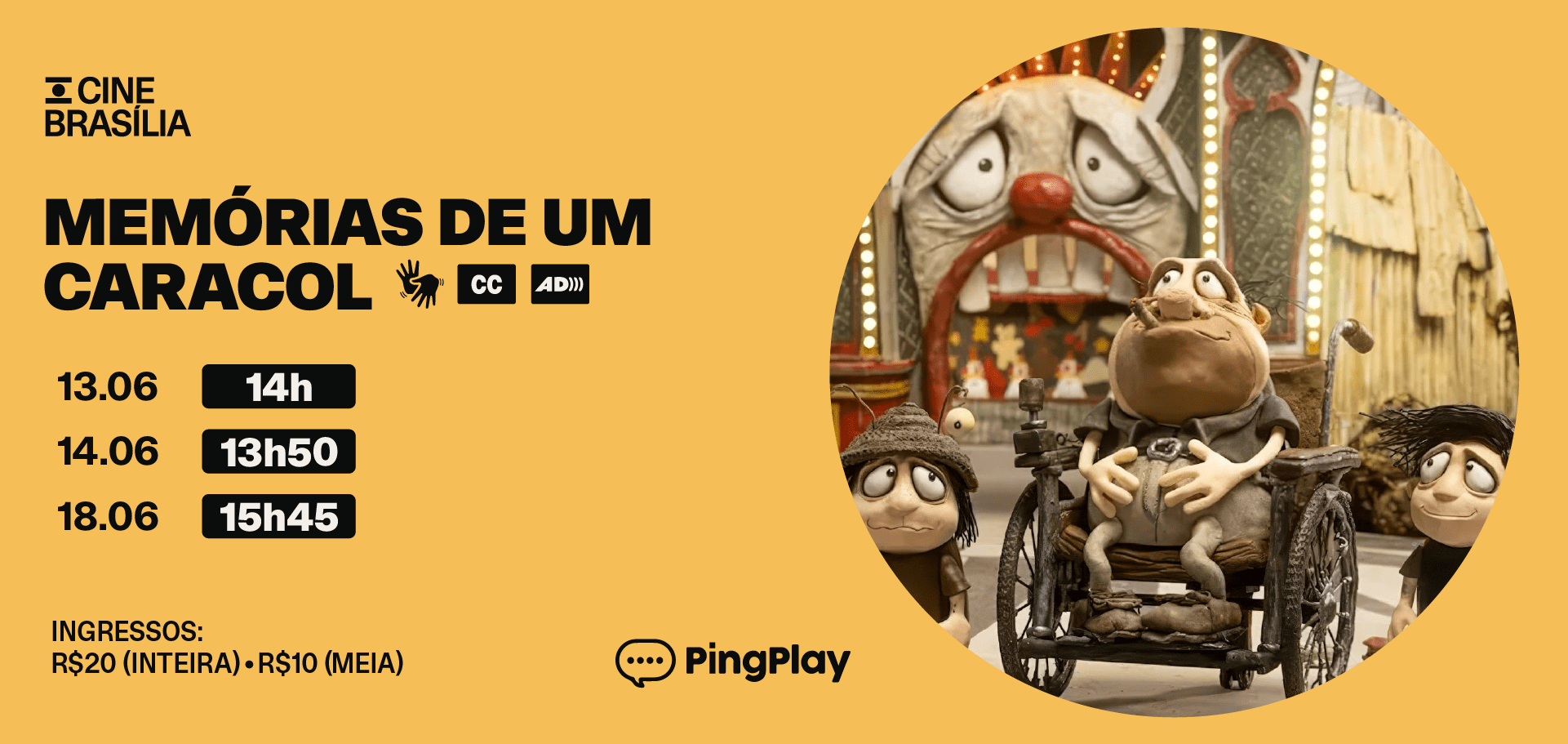 Memórias de um Caracol  no Cine Brasília
