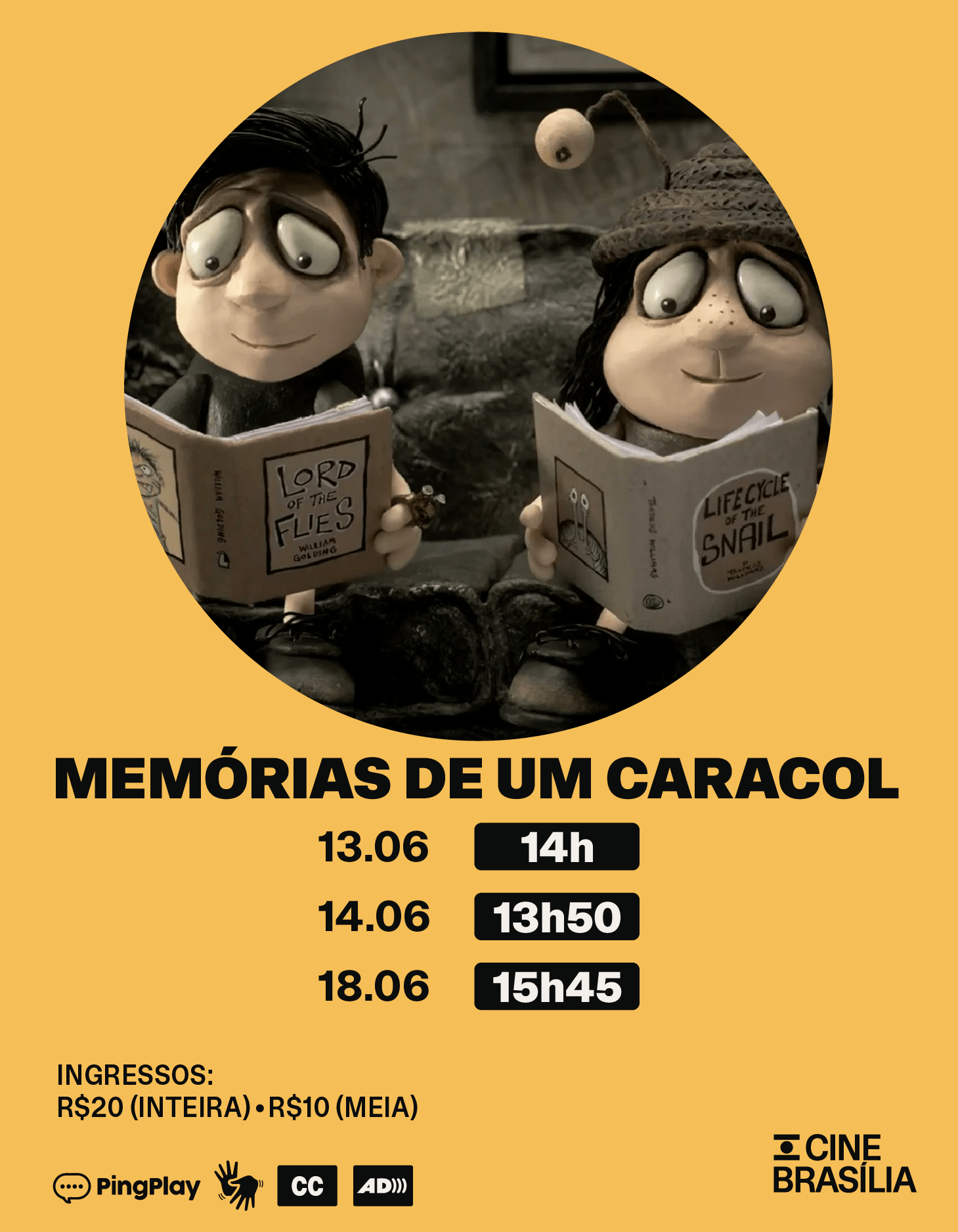 Memórias de um Caracol  no Cine Brasília