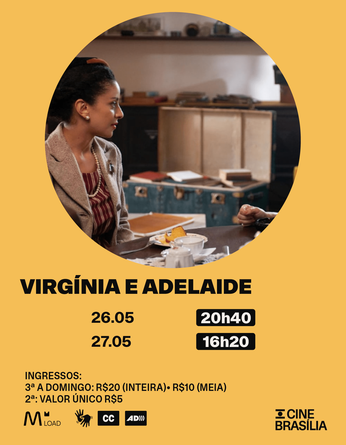 Virgínia e Adelaide no Cine Brasília
